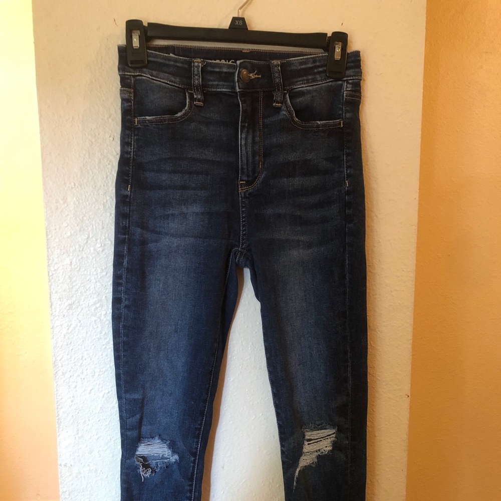 American Eagle Blue Jean Next Level Stretch Jeans